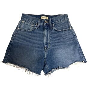 Madewell Women's Classic Blue Jean Shorts The Mom Jean Size 25